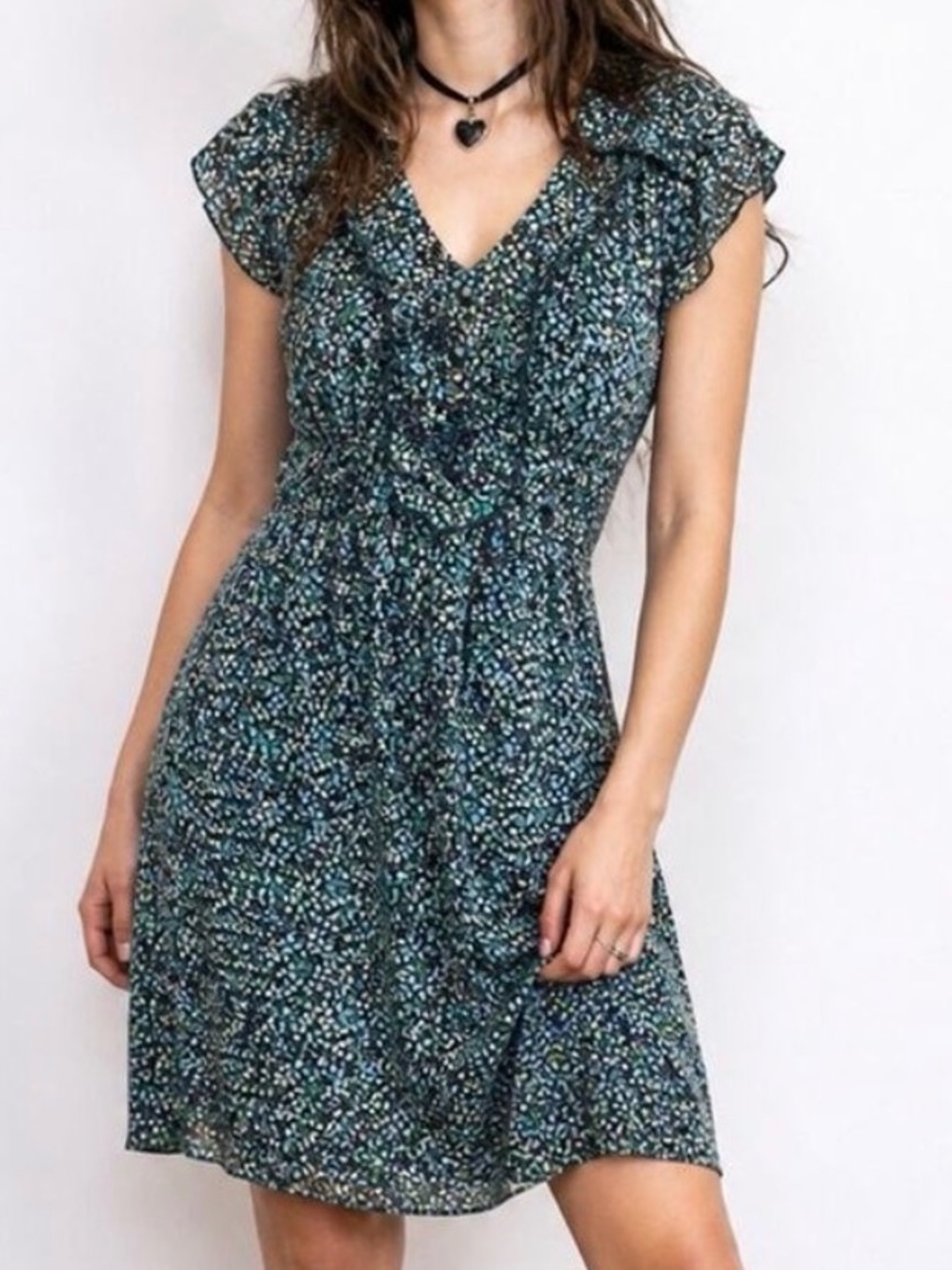 Vintage 90s grunge dress ditzy floral small 7/8 grunge chic indie whimsigoth